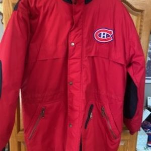 NHL official starter Montreal Canadiens mens winter coat